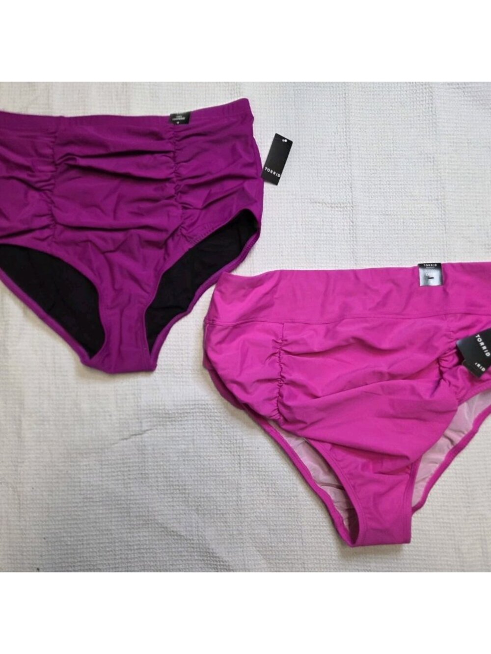Nwt Torrid Bikini Briefs Bundle Size 0/1 Purple/ Hot Pink
